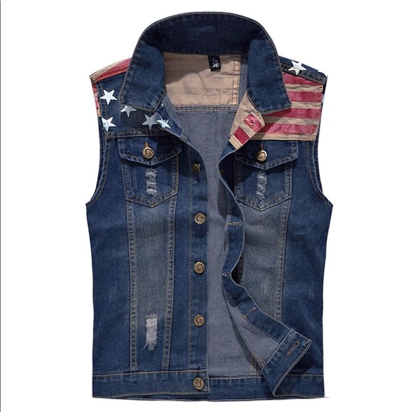 sleeveless jeans jackets for mens online